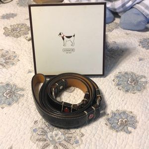 Coach dog leash